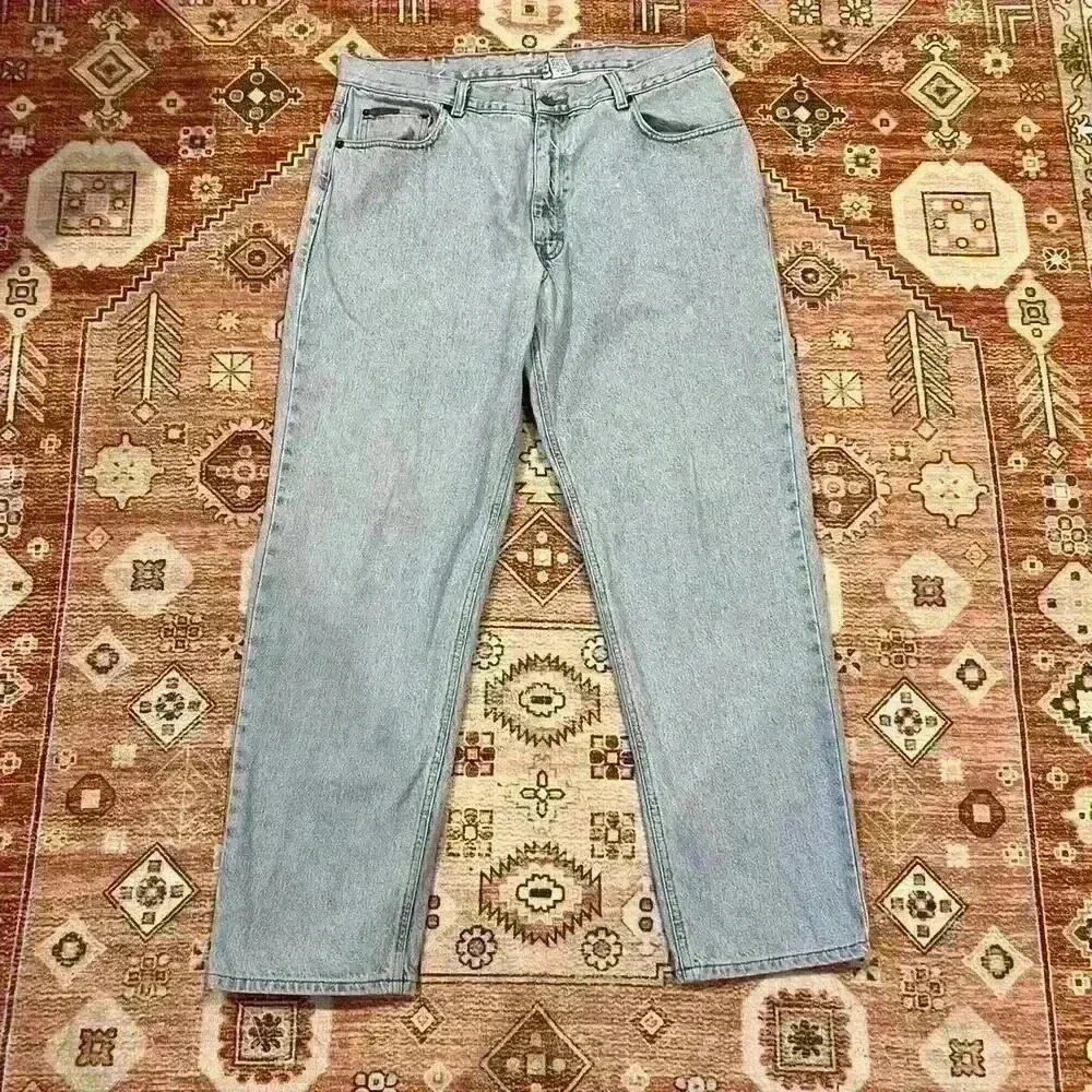 Vintage 90s Calvin Klein Easy Fit High Waisted Jeans - Picture 3 of 8